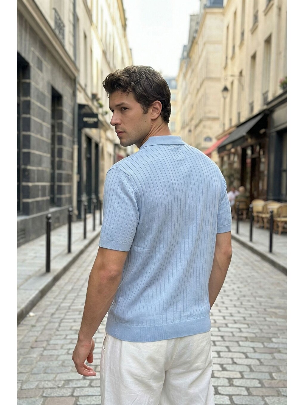 Mavi Sion Regular Fit Erkek Kısa Kol Triko Polo Yaka Tişört-4