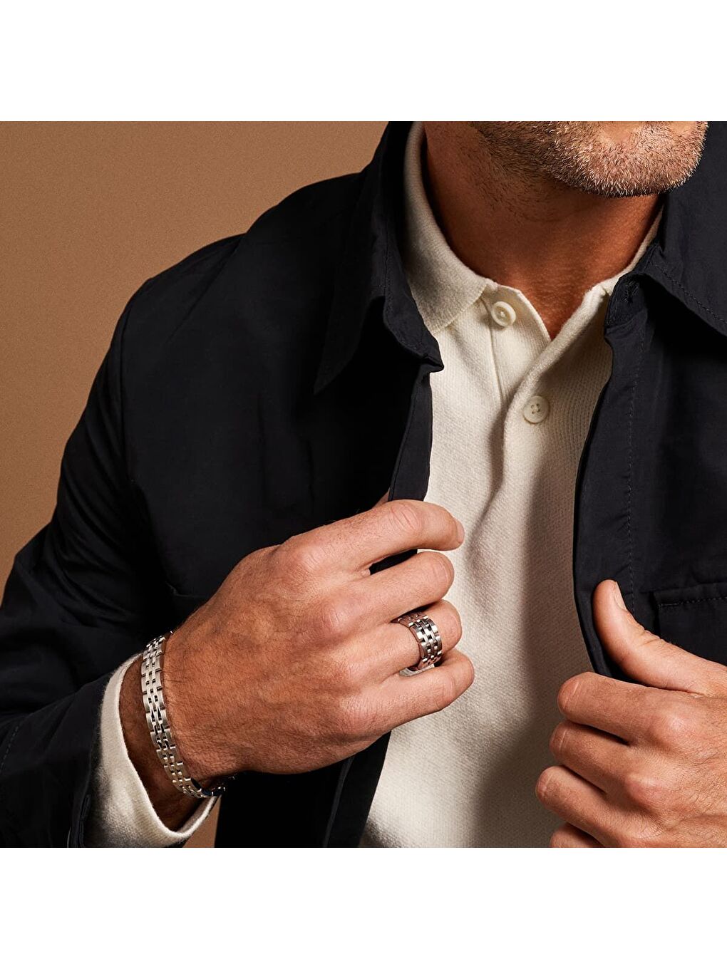 Gri JF04825-040 Erkek Bileklik-4