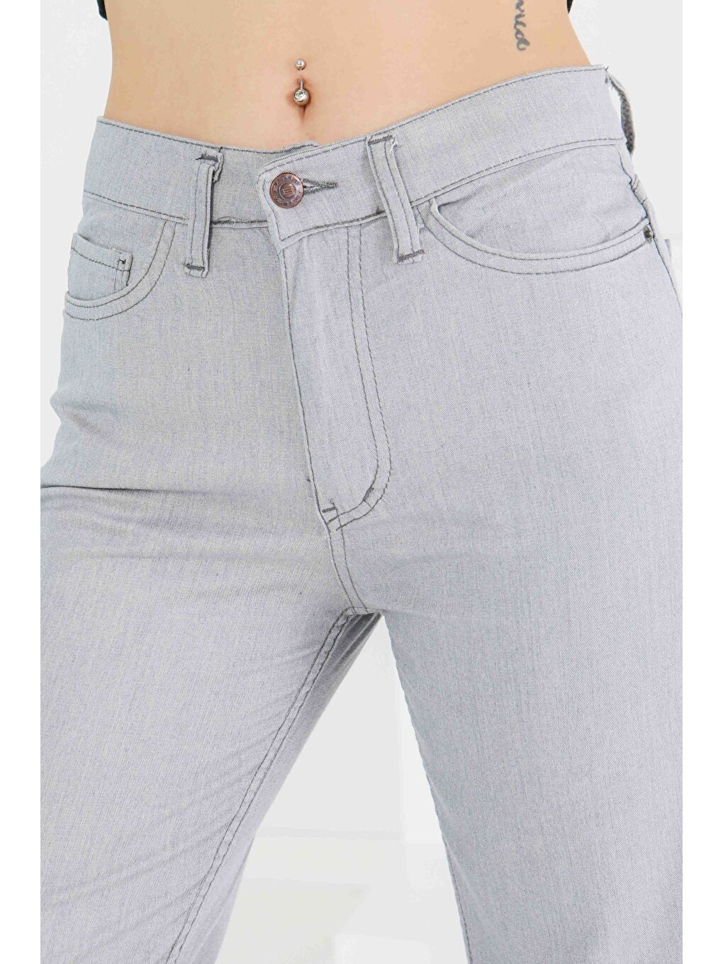 Palazzo Pantolon Gri - 27465-3