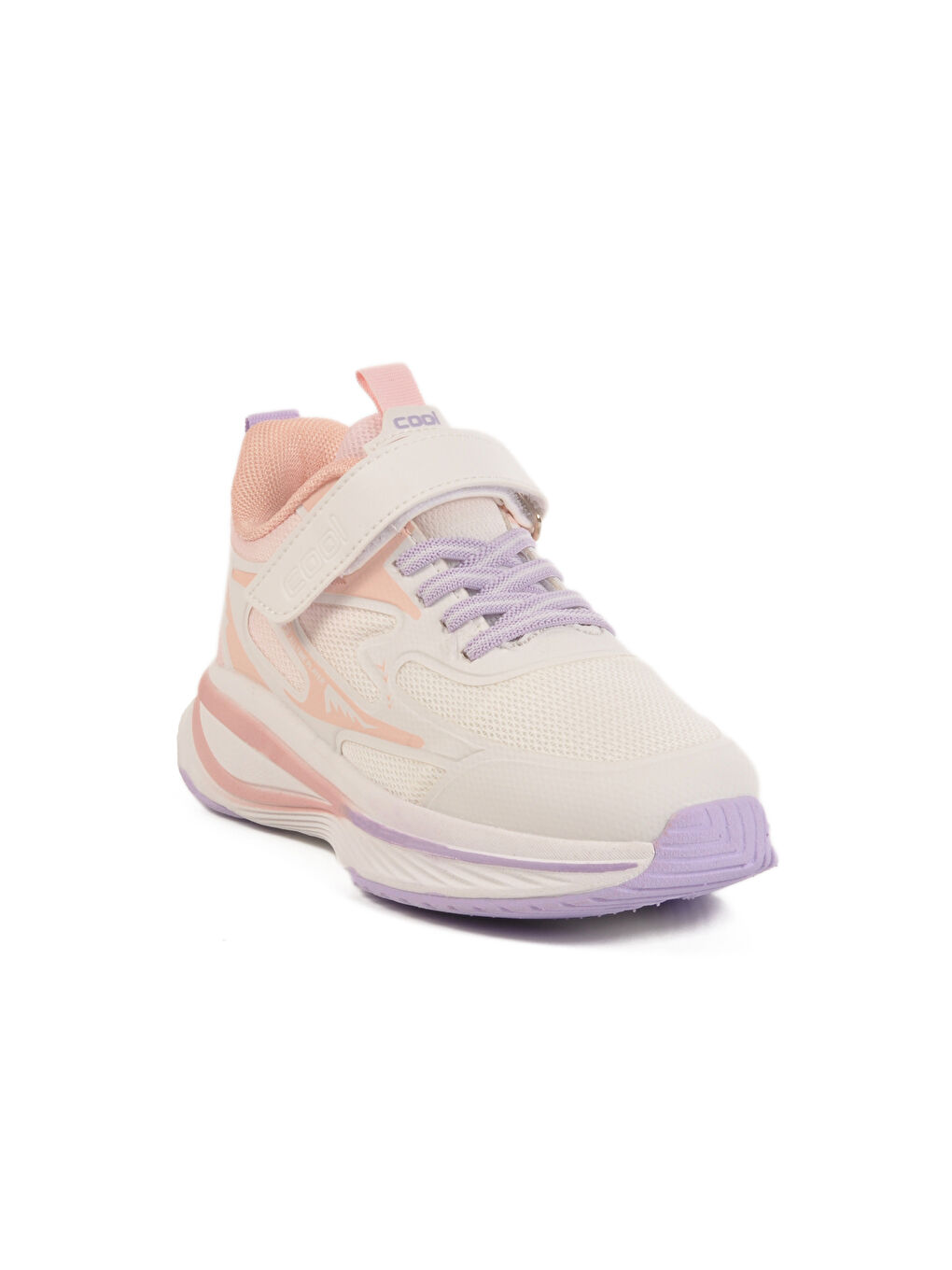 Pembe Somon Cırtlı Fileli Hafif Esnek Kız Çocuk Spor Ayakkabı Silva F-2