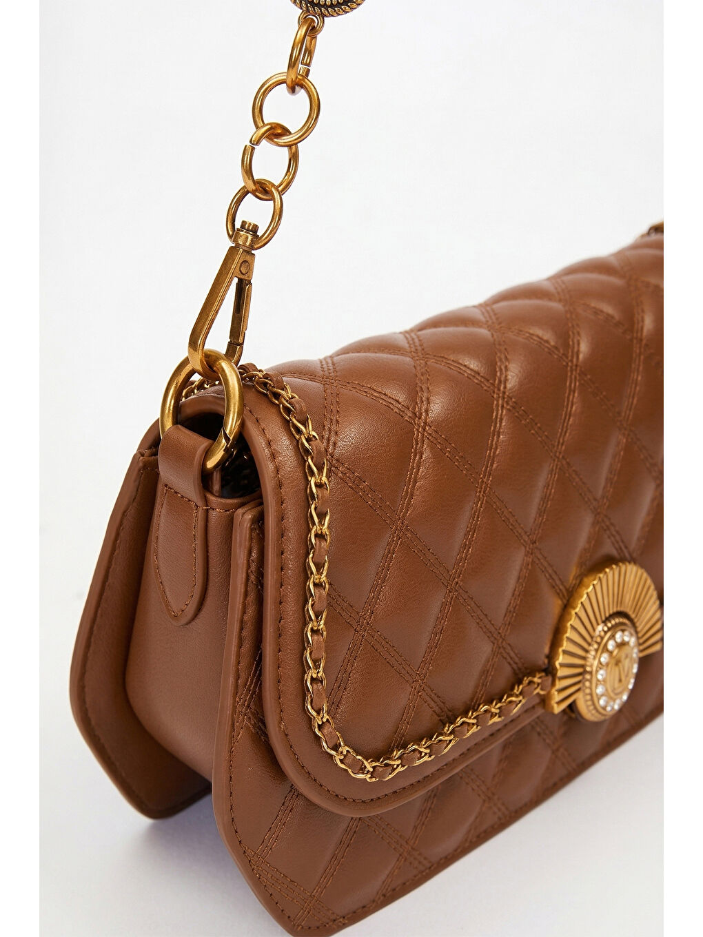 Kahverengi Premium Çift Askı Yumuşak Deri Çanta 930290 Camel-1