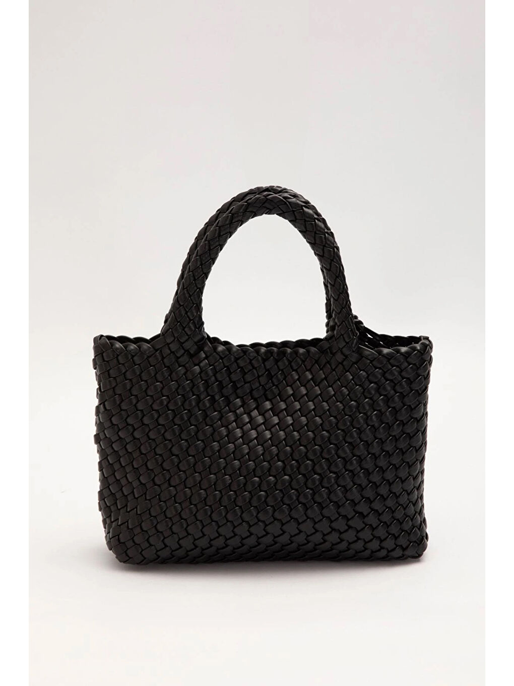 Örme Yumuşak Deri Askılı Çanta 930858 Siyah-3