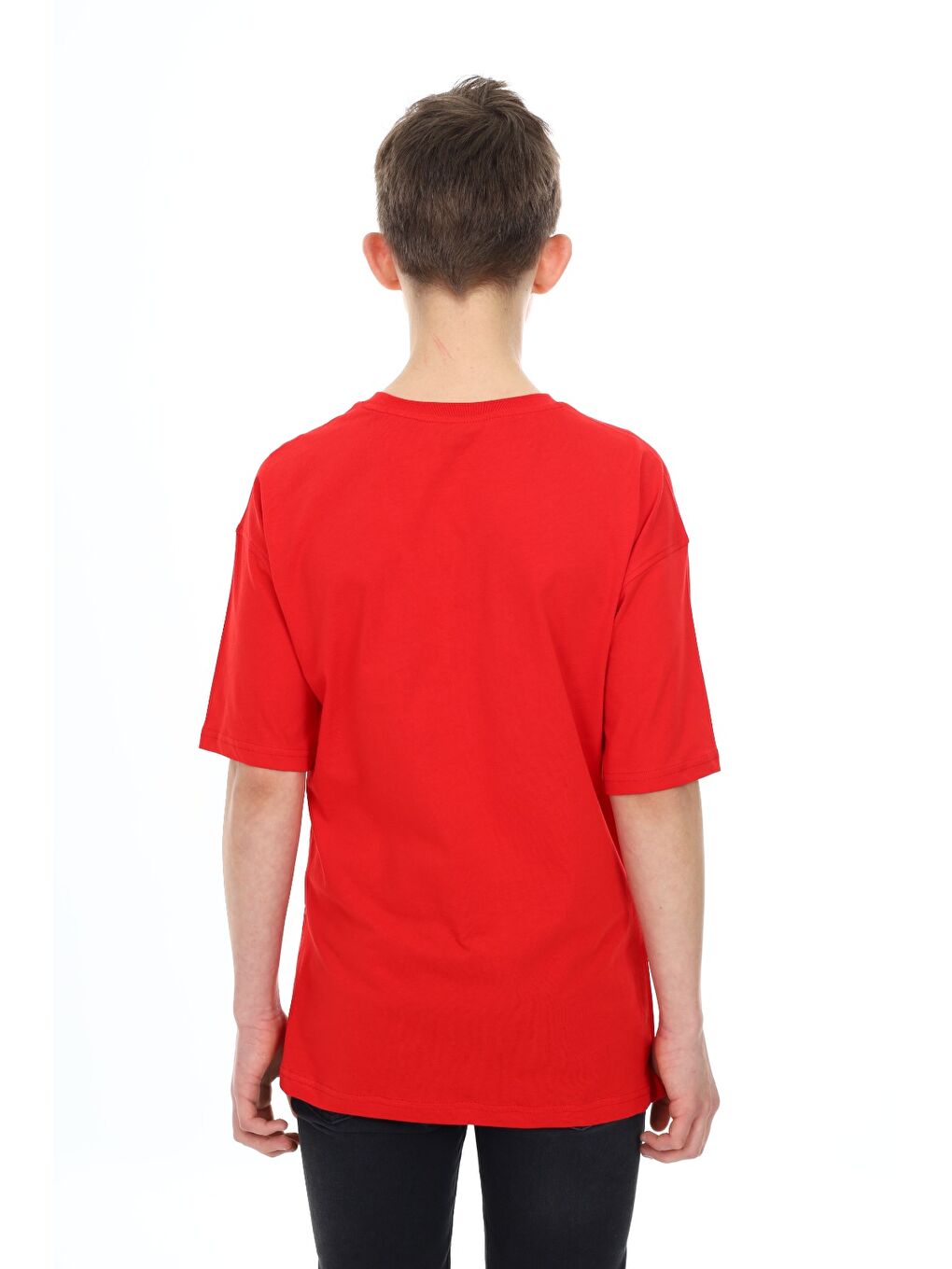 Kırmızı Erkek Çocuk Baskılı Tişört-2