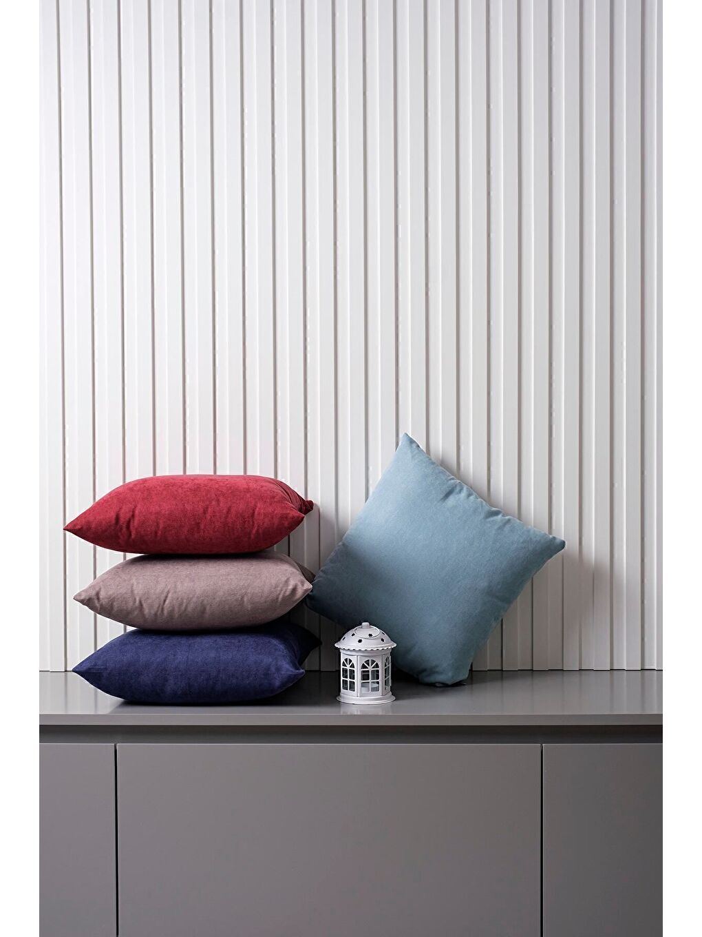 Kahverengi Panoroma Süet Dokulu Düz Punch (Panç) İçin Uygun Açık Kahve 45X45 Dekoratif Kırlent Kılıfı-4