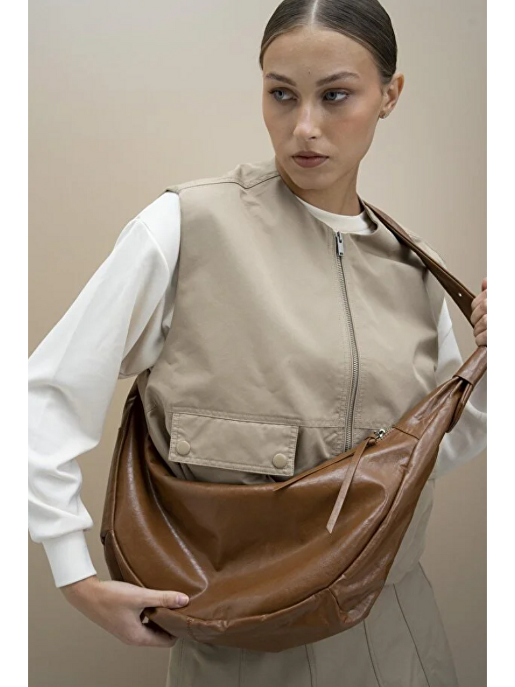 Kahverengi Kadın Omuz Çantası BYN2245-1