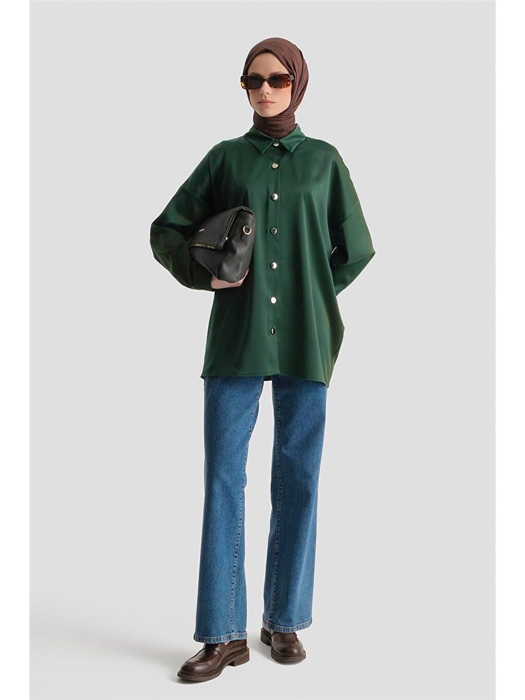 Saten Tunik Yeşil-2