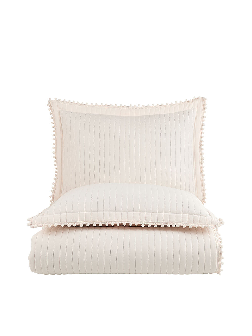 Ekru Florita Yatak Örtüsü Seti Tek Kişilik (180x240 cm) Krem-4