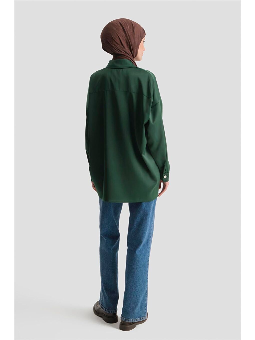 Saten Tunik Yeşil-4