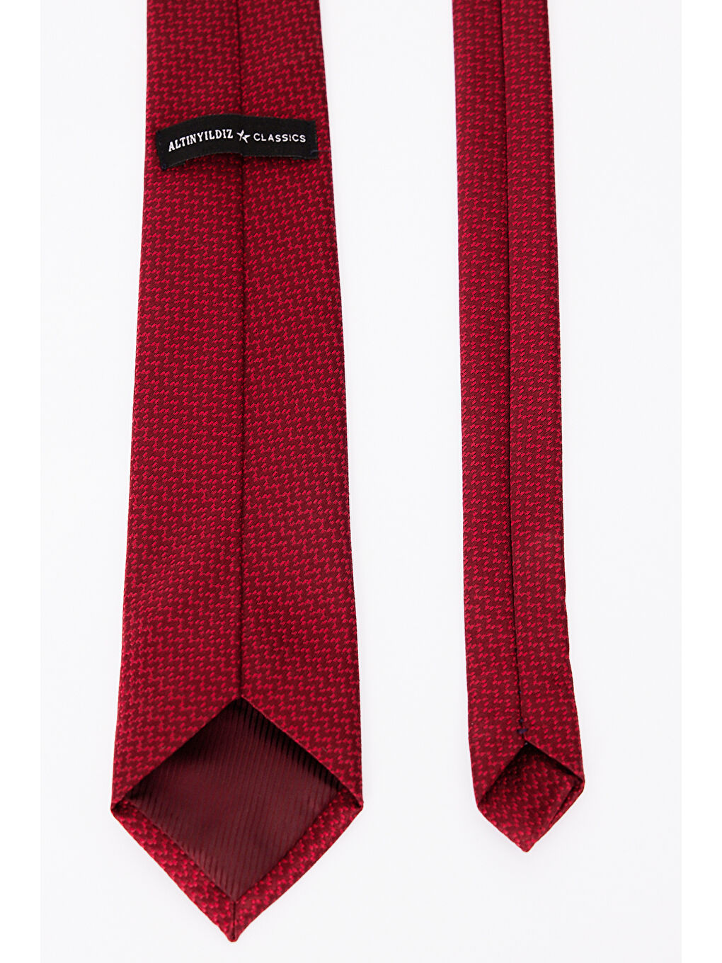 Erkek Bordo Desenli Kravat-2