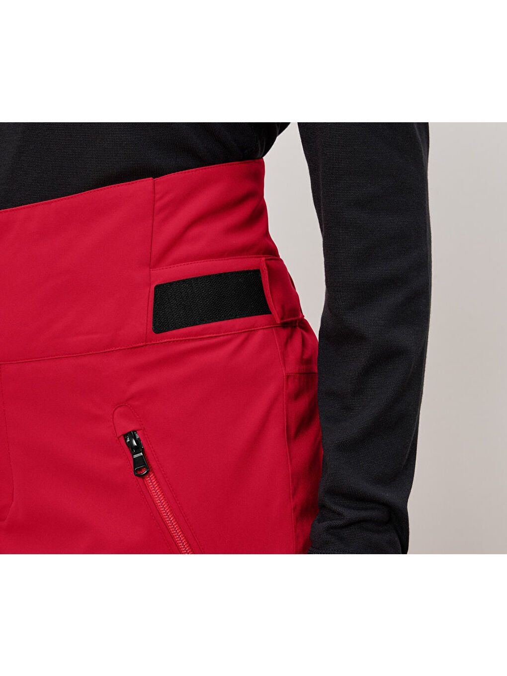 Kadın Kayak Pantolonu, Yük. Bel, Kırmızı-1