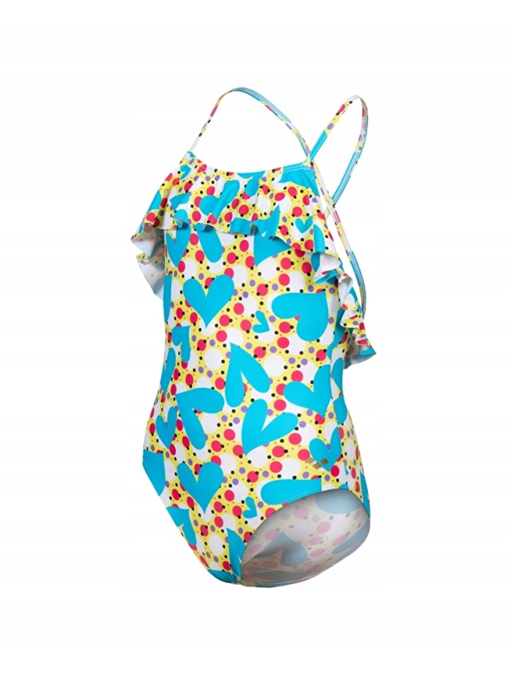 Mavi Vintage Swimsuit Lightcross Back Çocuk Mayosu