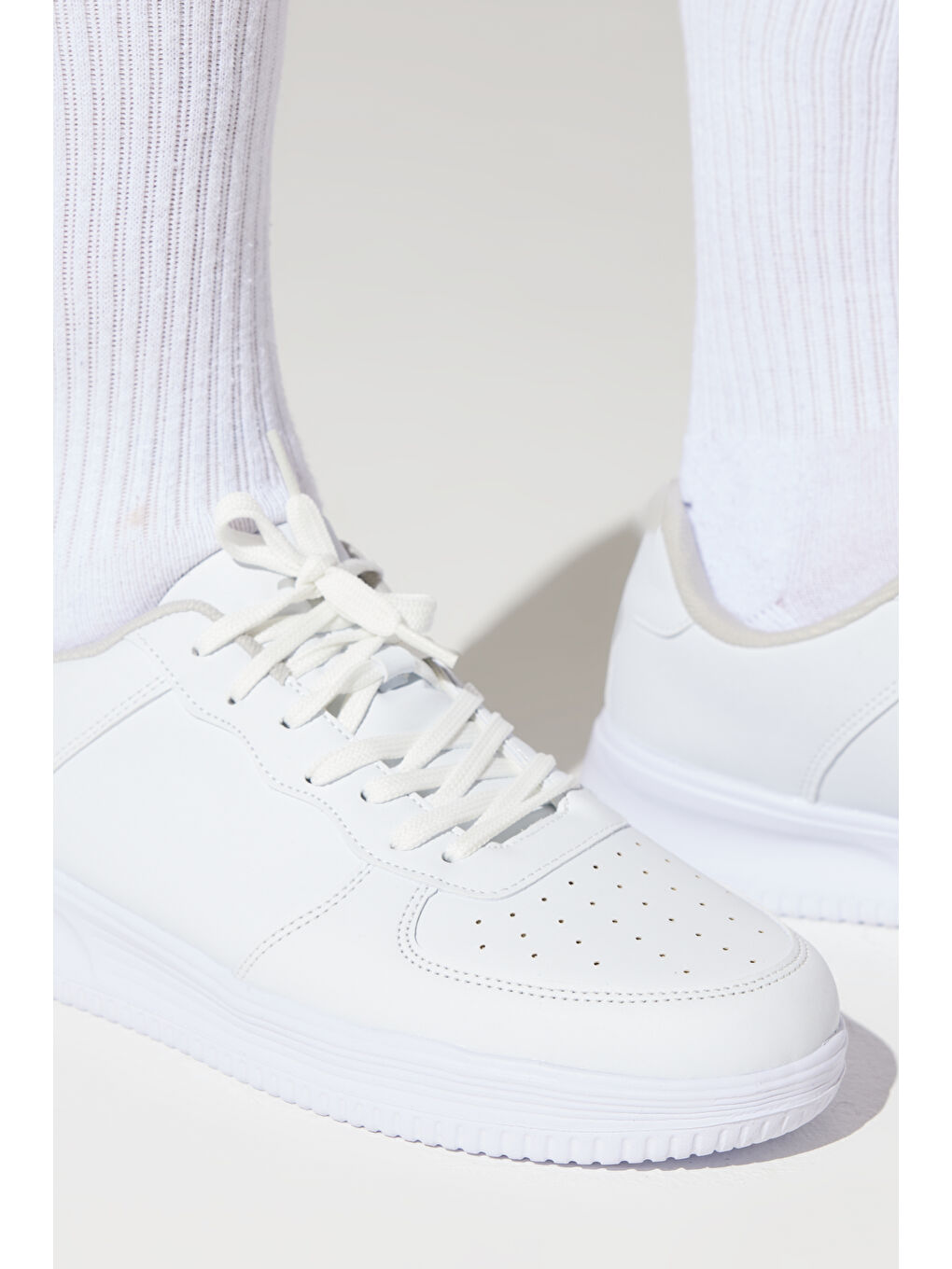 Erkek Beyaz Sneaker Ayakkabı-2