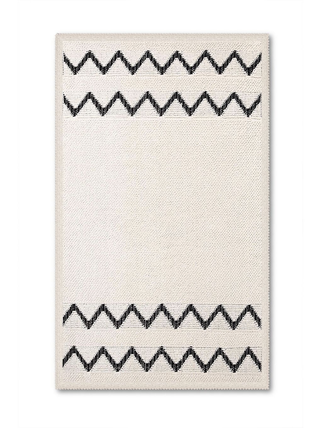 Paris Doğal Pamuklu 2'li Banyo Paspası 60x100+50x60 Cm - Ekru-1