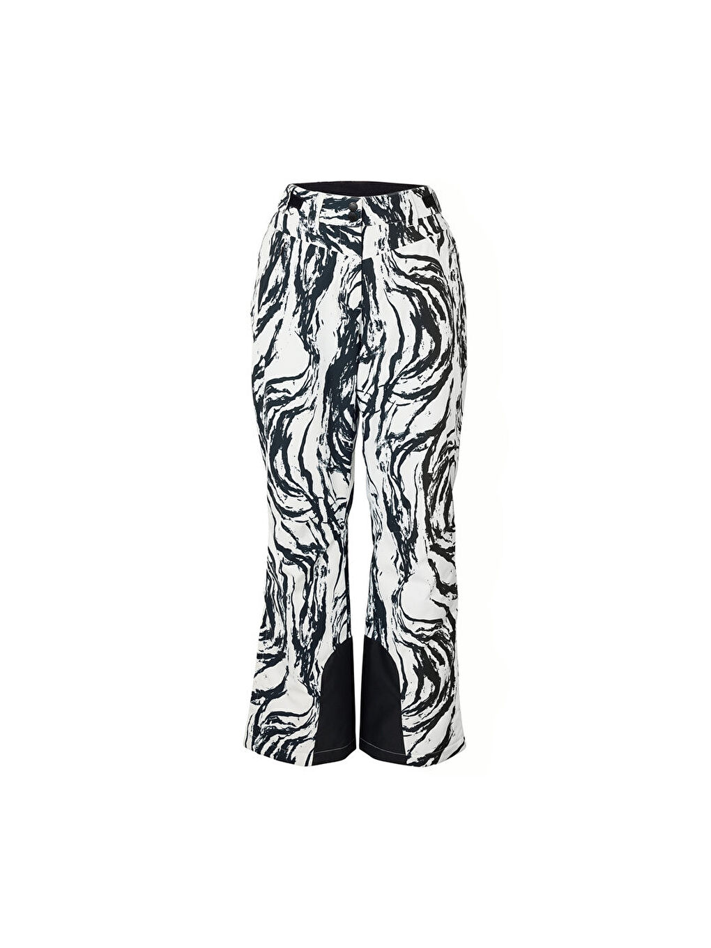 Siyah Kadın Kayak Pantolonu, T.Baskılı-3