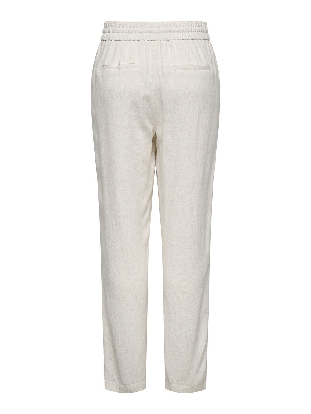 Bej Onlsiesta Keten Karışımlı Regular Fit Düz Paça Kadın Pantolon 15348124-1