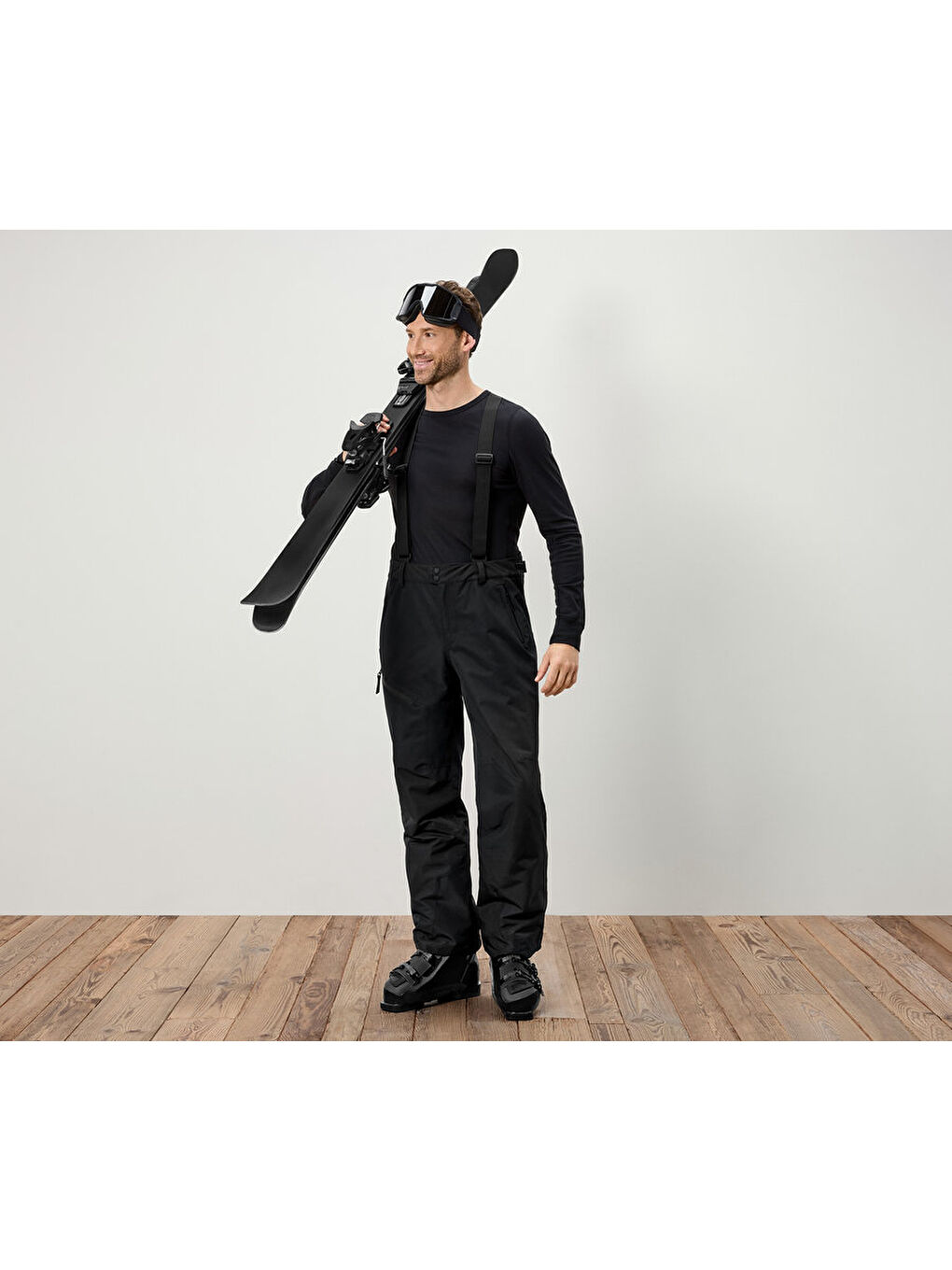 Erkek Kayak Pantolonu, Spor, Siyah