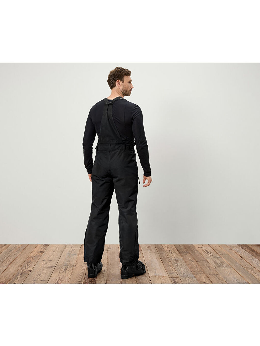 Erkek Kayak Pantolonu, Spor, Siyah-1