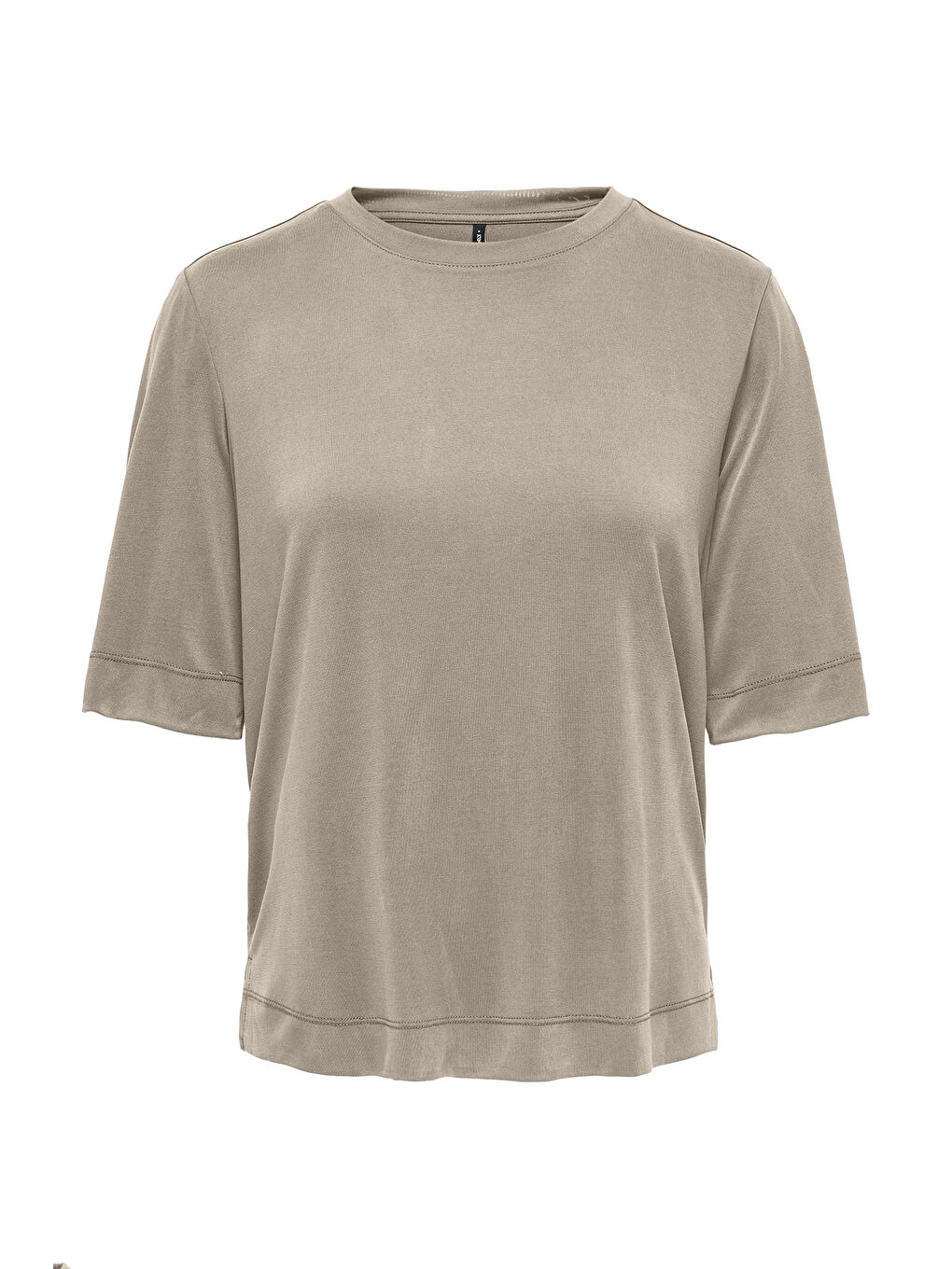 Bej Onlhannah Relaxed Fit Bisiklet Yaka Kadın T Shirt 15348760