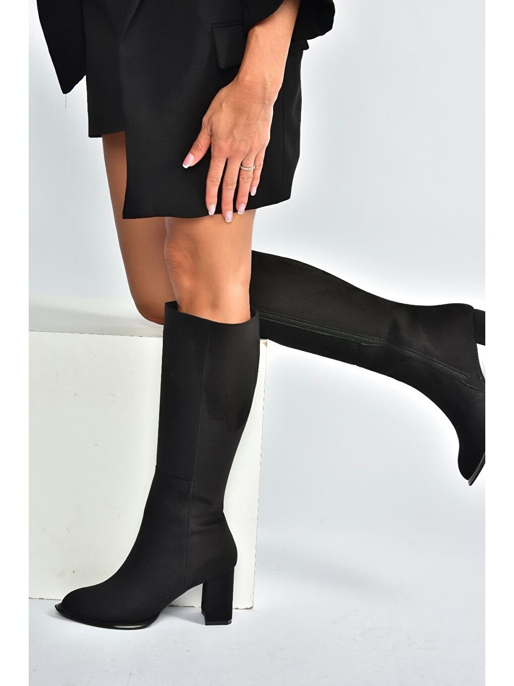 Siyah Kadın Çizme V590179602-3