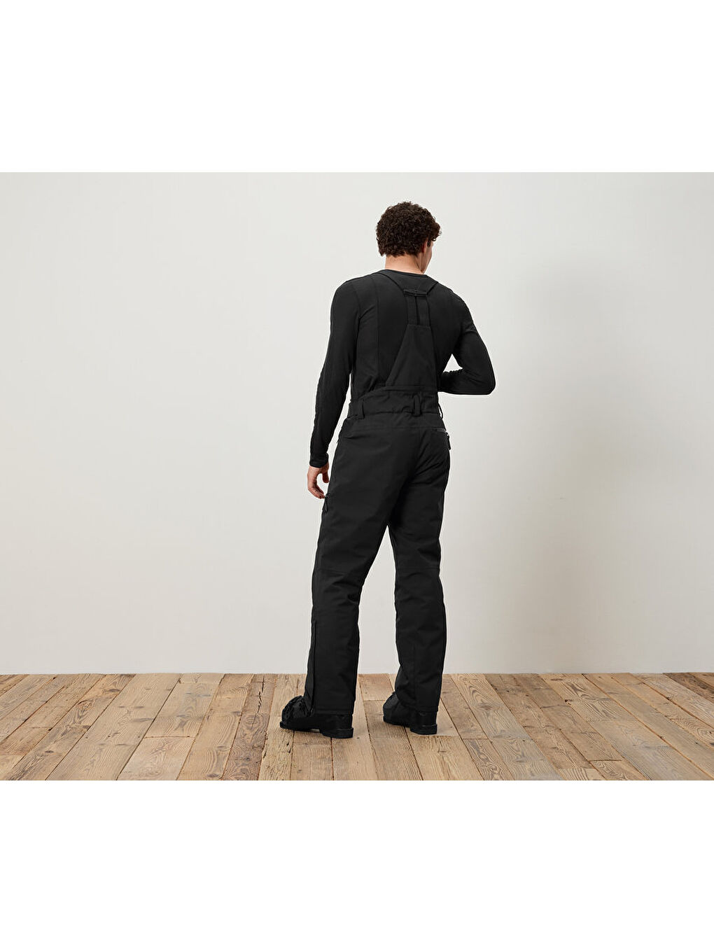 Erkek Kayak Pantolonu, HighTech, Siyah-2