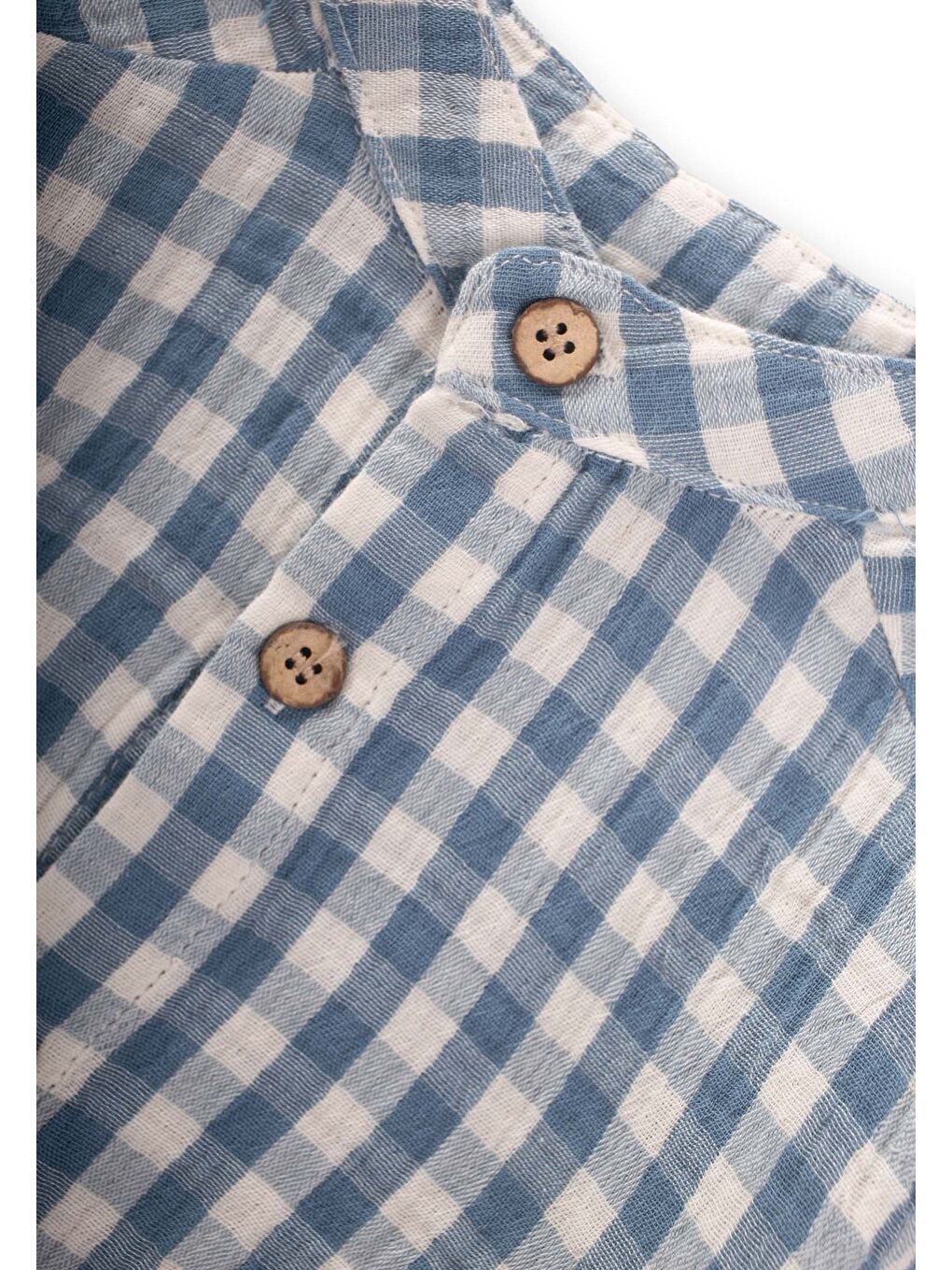 Müslin Gömlek Takım 1-8 Yaş İndigo Mavi-2