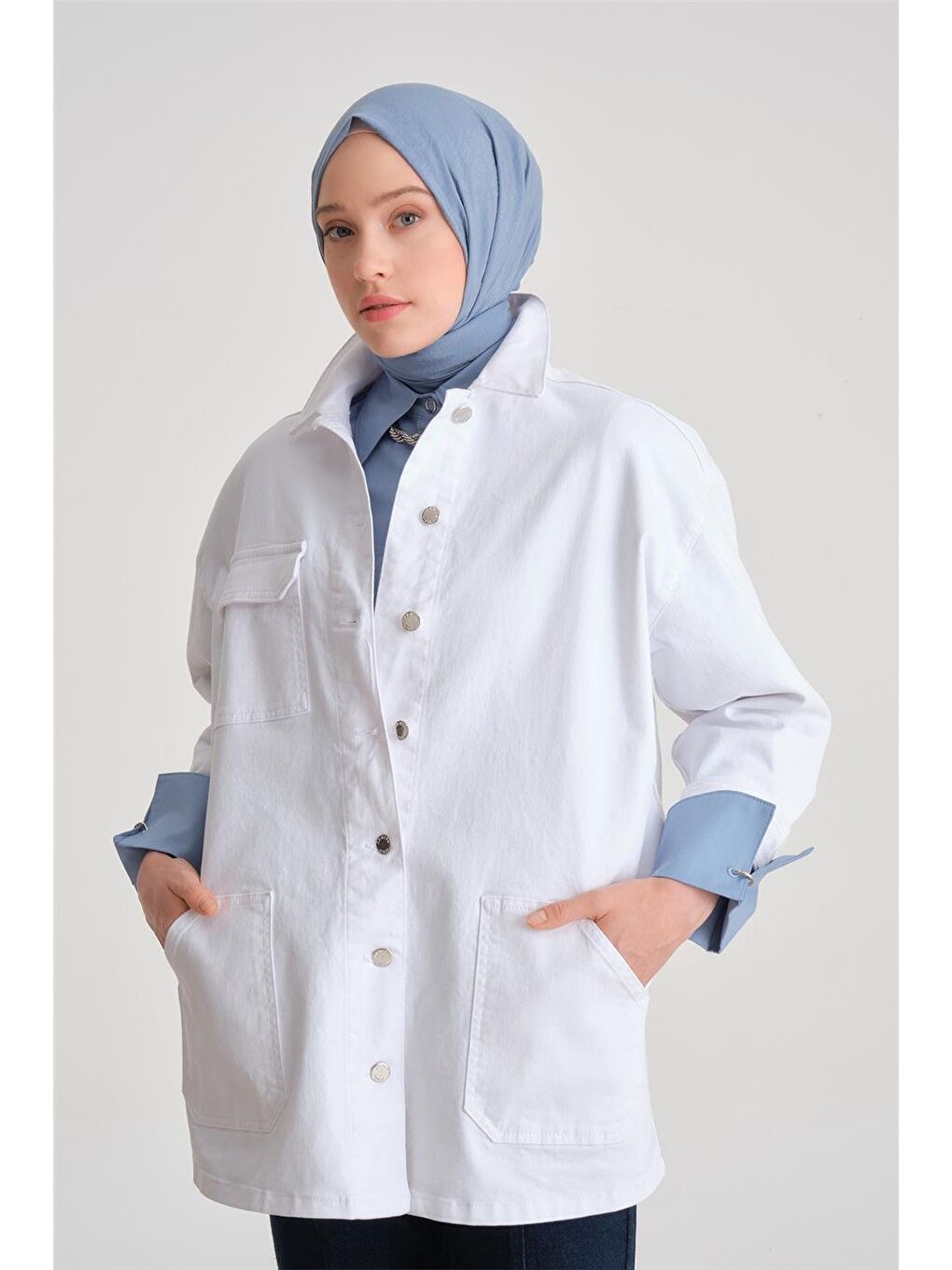 Ceket 24Yd3409 Beyaz-2