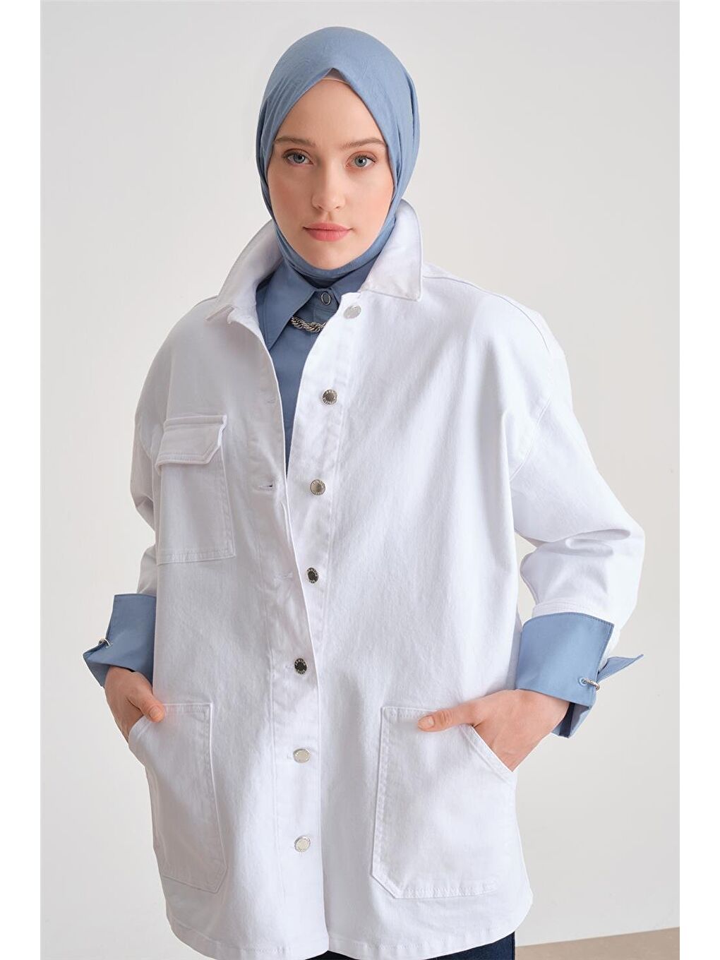 Ceket 24Yd3409 Beyaz-3