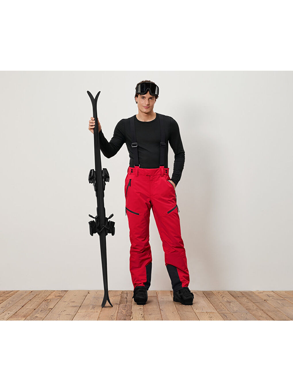 Erkek Kayak Pantolonu, HighTech, Kırmızı