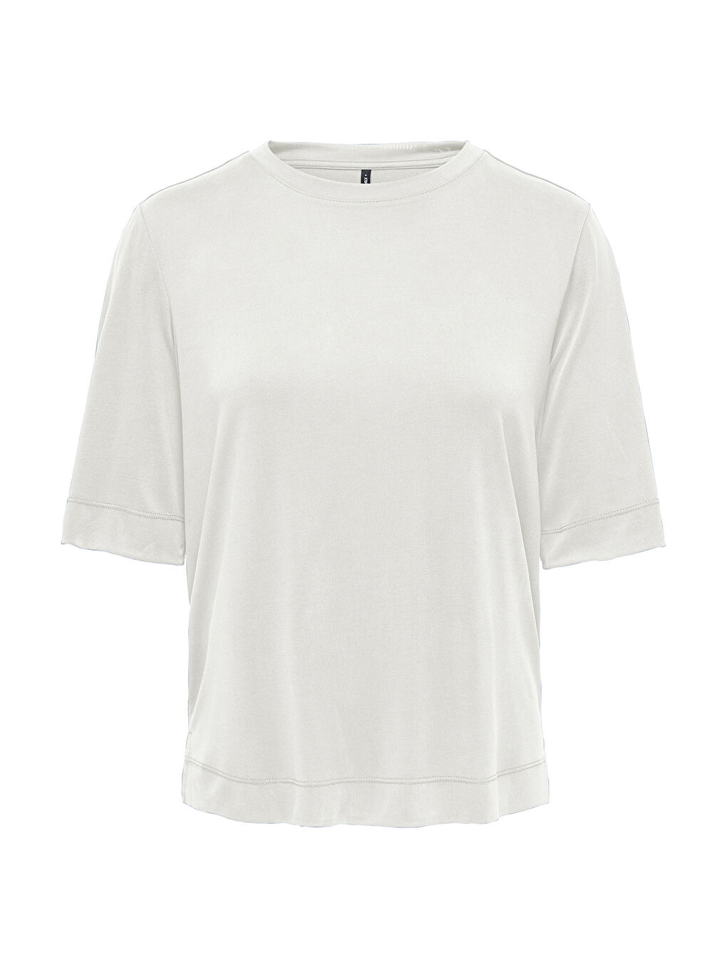 Ekru Onlhannah Relaxed Fit Bisiklet Yaka Kadın T Shirt 15348760