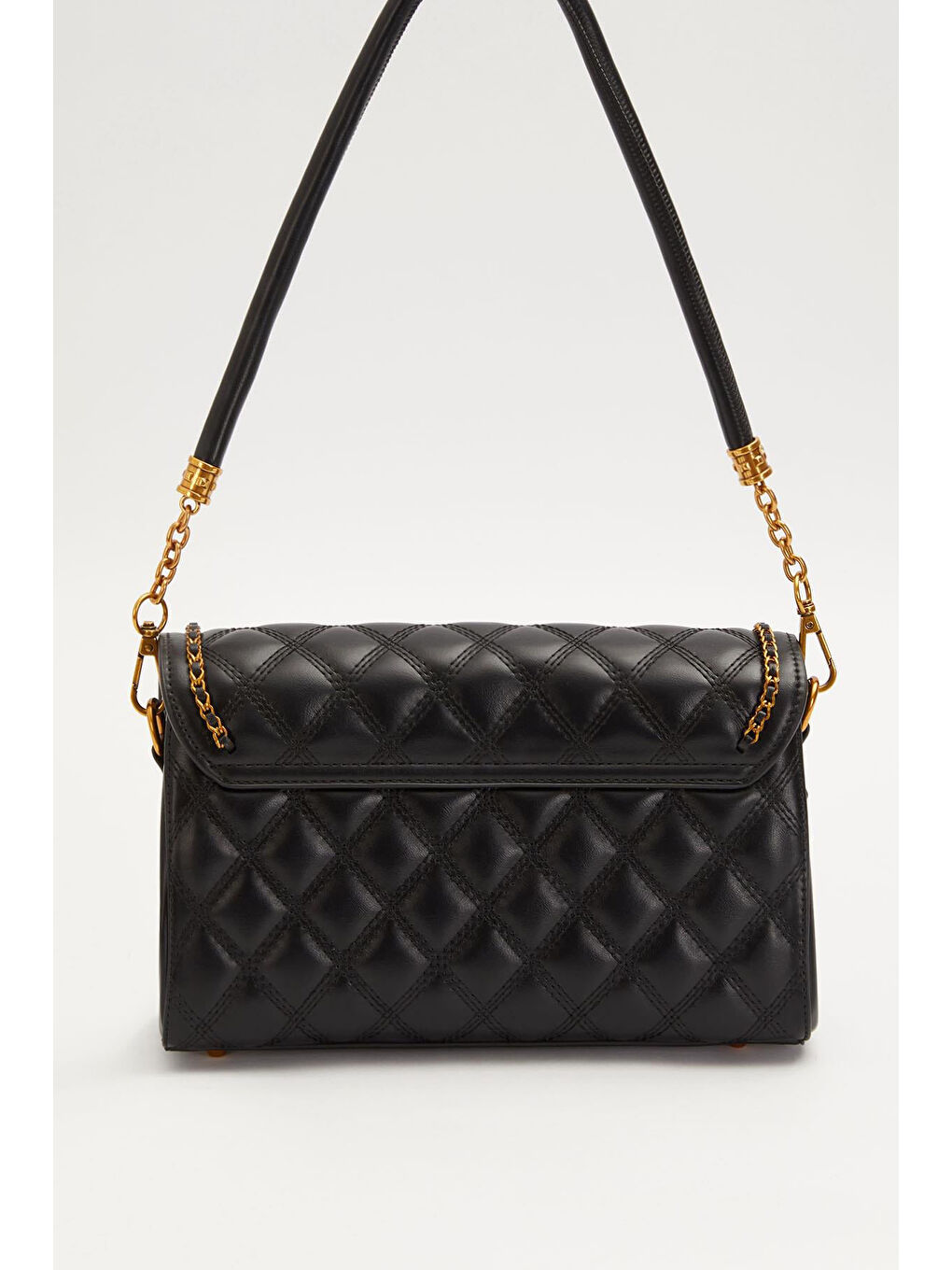 Premium Çift Bölmeli Çift Askılı Sert Deri Çanta 930663 Siyah-2