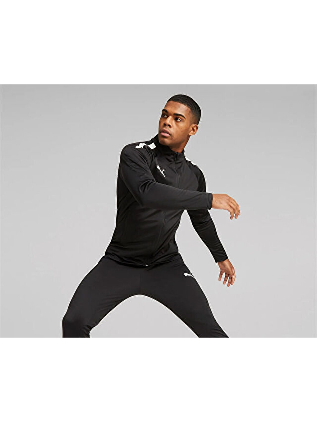 Teamliga Tracksuit Erkek Futbol Antrenman Eşofman Takımı 65852503 Siyah-4