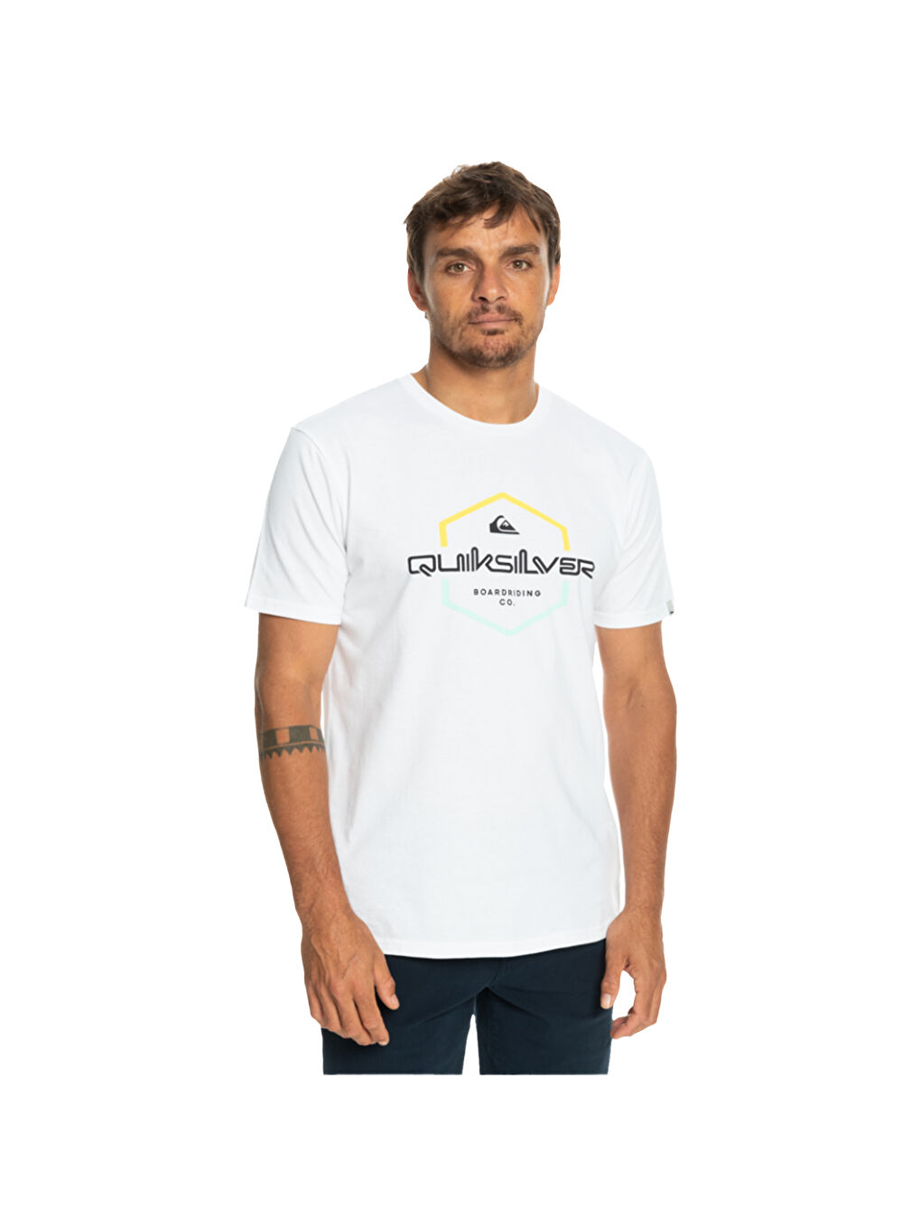 Beyaz Passthepride Erkek Renkli Tişört-3