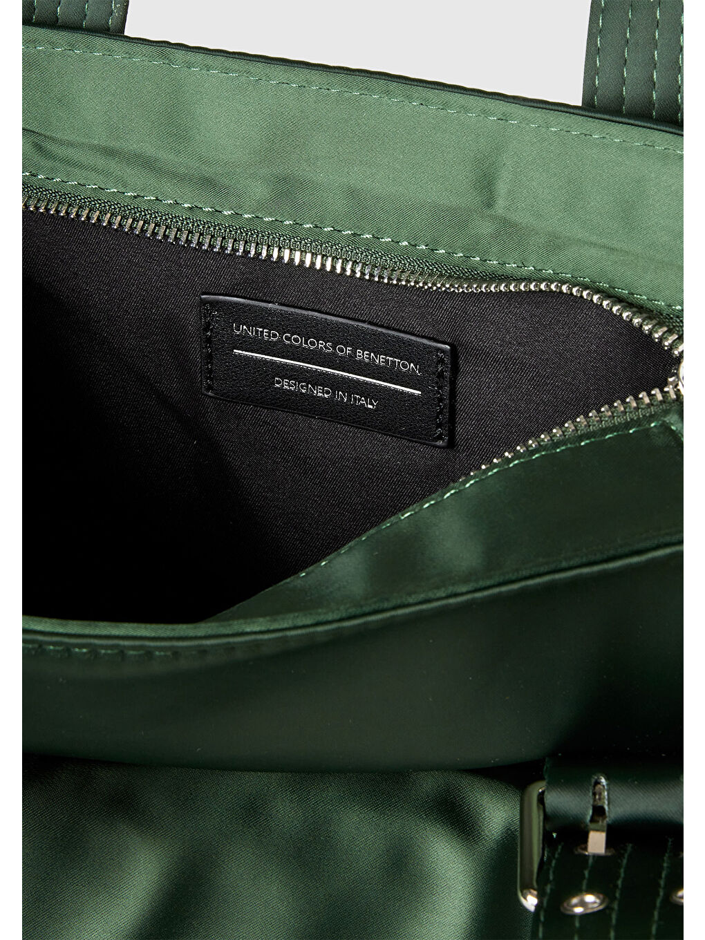 Kadın Haki Yeşili Metal Detaylı Cepli Askılı Omuz Çantası-2