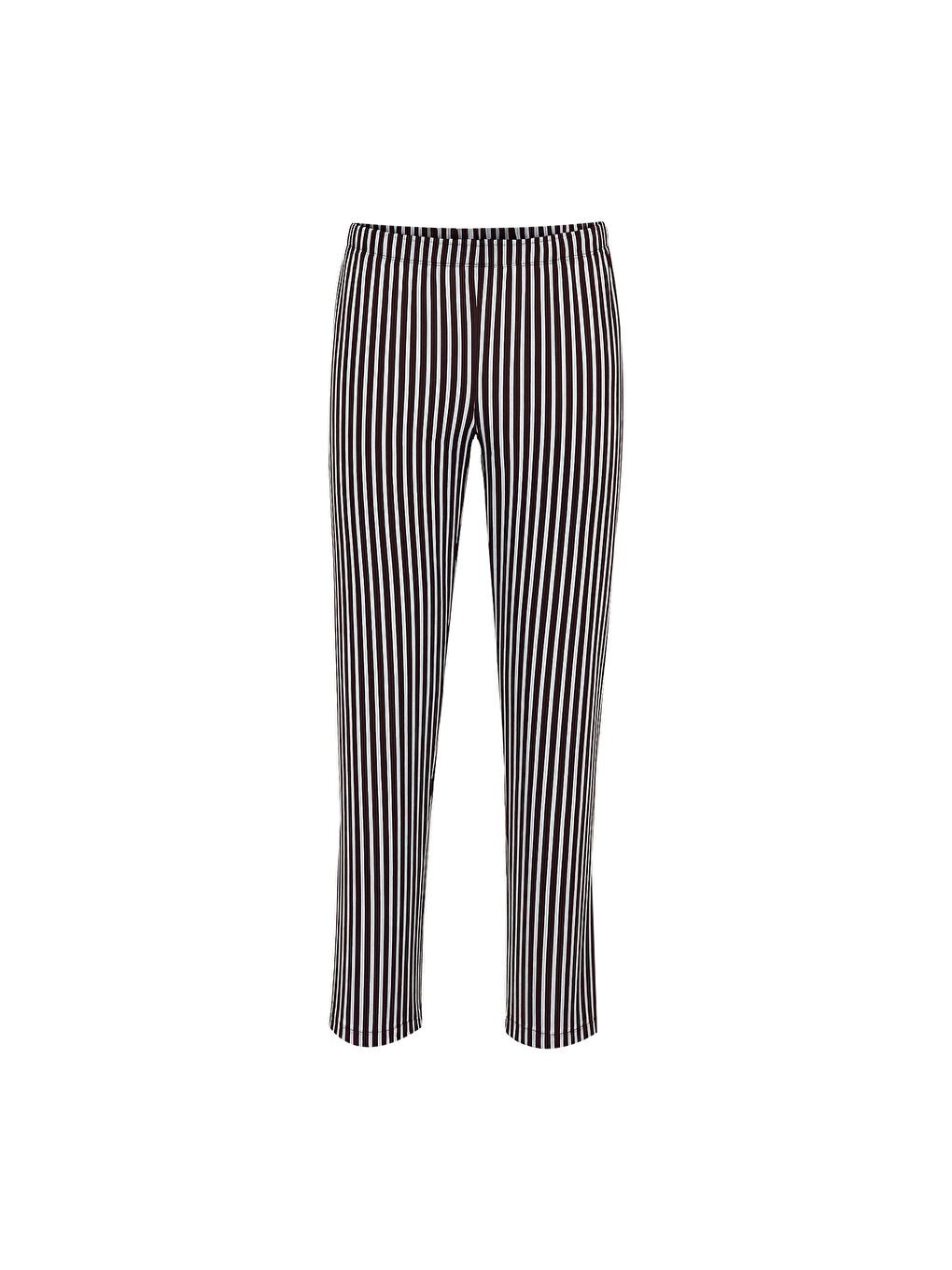 Siyah Erkek Pamuklu Uzun Kollu Üst Astronot Baskılı Alt Çizgili Pijama Takımı-2