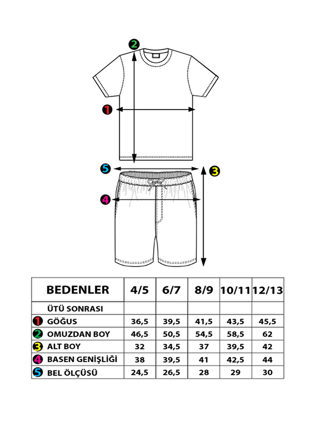 Gri Erkek Çocuk Garni Detaylı Baskılı Şortlu Takım-1