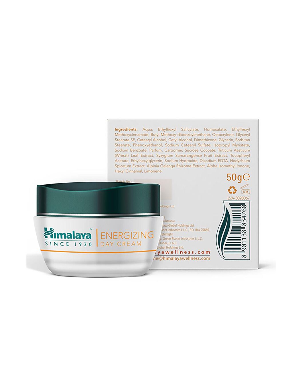 Himalaya Since 1930 Enerji Veren Gündüz Kremi, Yüz Kremi, Cınnabloc, Uv Koruma, Hipoalejenik, Normal/kuru Ciltler, 50 ml - 1