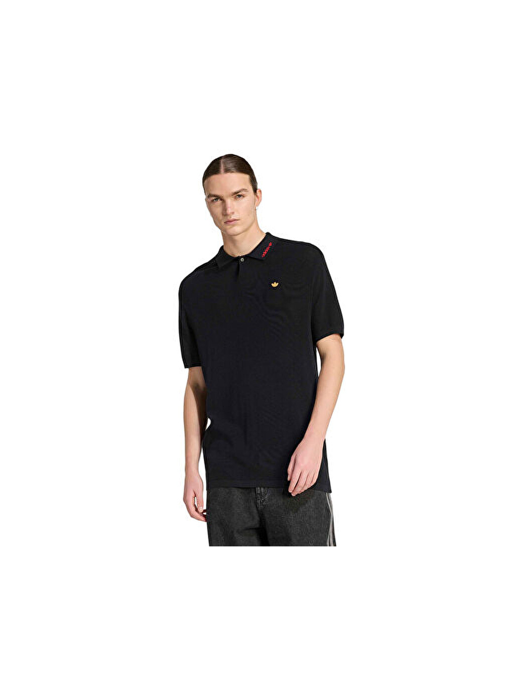 Polo Shirt Erkek Günlük Polo Tişört Kf6902 Siyah