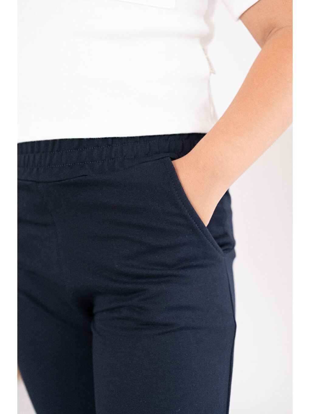 Kız Çocuk İspanyol Paça Eşofman Altı 761 Lacivert-4