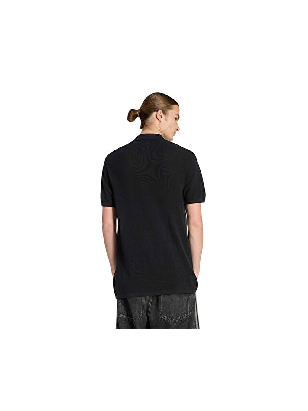 Polo Shirt Erkek Günlük Polo Tişört Kf6902 Siyah-2