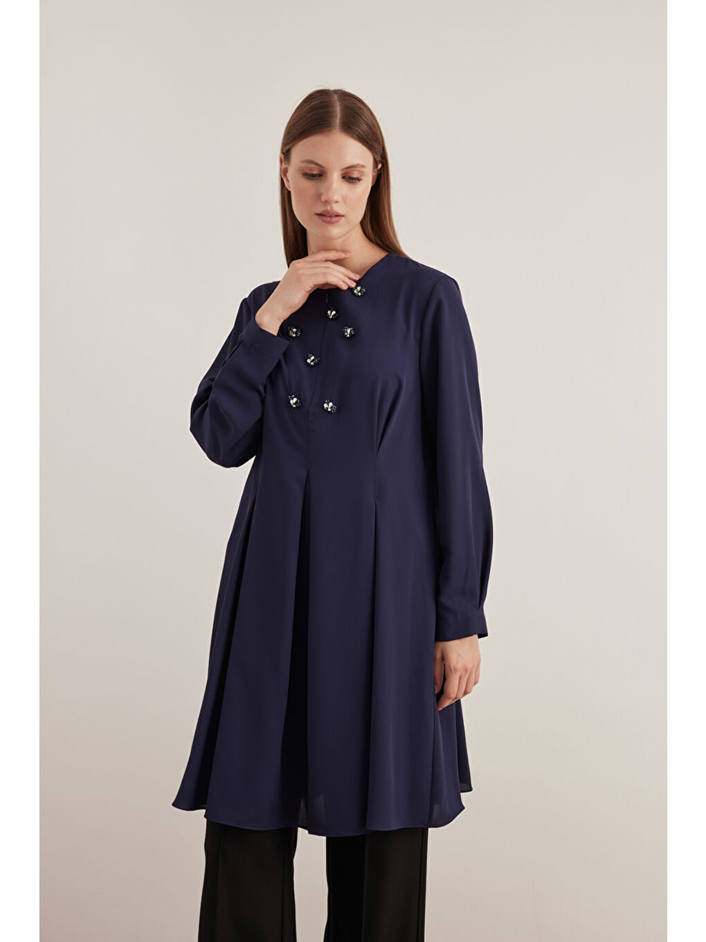 Lacivert 15760112 Tunik-2