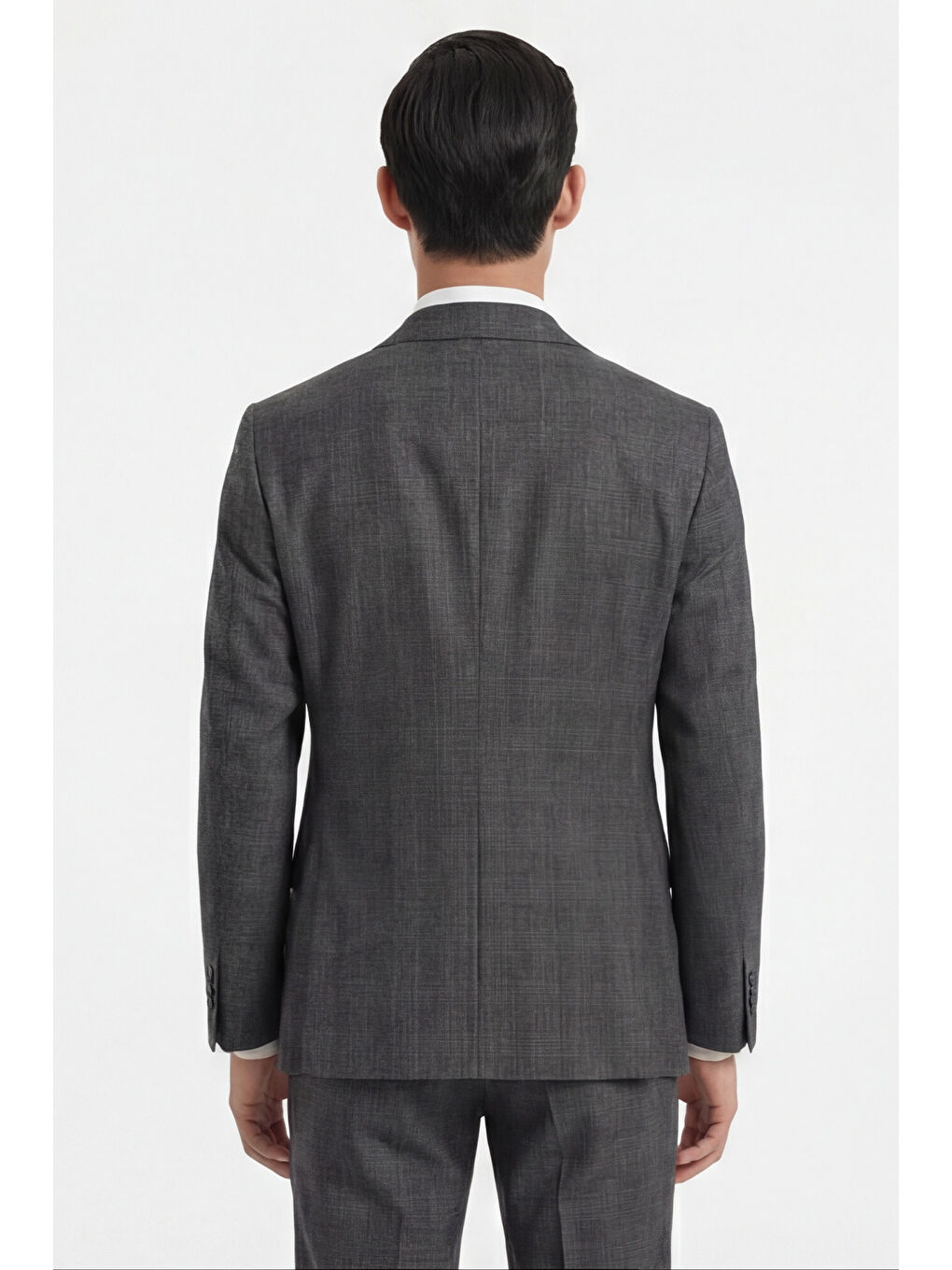 Erkek 4 Drop Klasik Siyah Tam Astarlı Takım Elbise-3