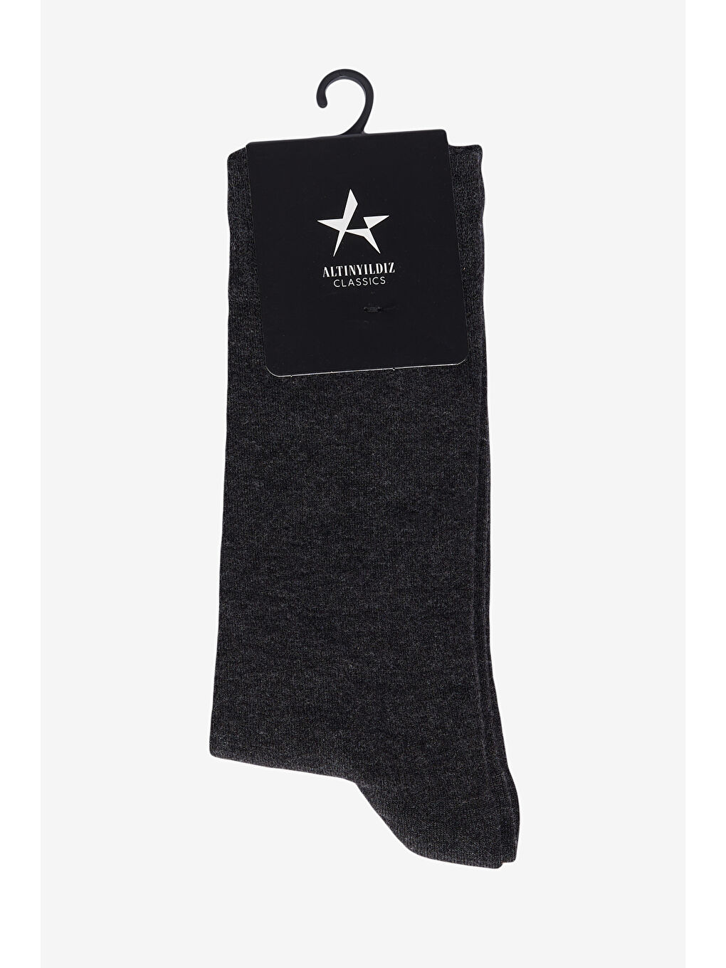 Gri Erkek Marengo Tekli Bambulu Soket Çorap