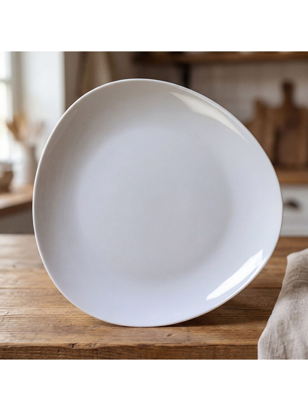 Ekru Pera 27 cm Servis Tabağı-2