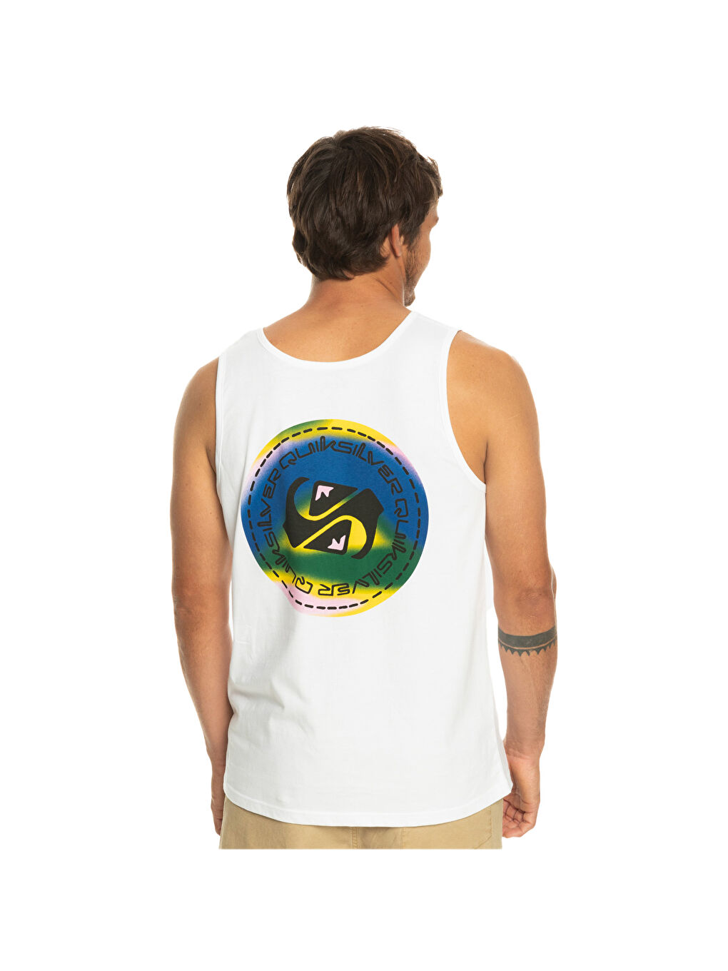 Erkek Atlet Colourflow Beyaz Günlük Giyim-2