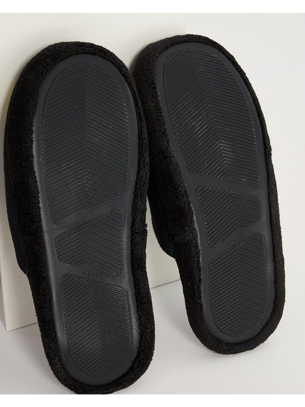 Lacivert Erkek Kışlık Rahat ve Sessiz Taban Just Be Cool Yazılı Ev Terliği-3