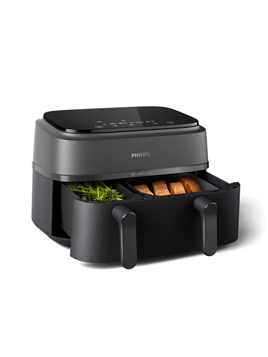 3000 Serisi Çift Hazneli Airfryer NA350/00 9 lt Yağsız Fritöz-2