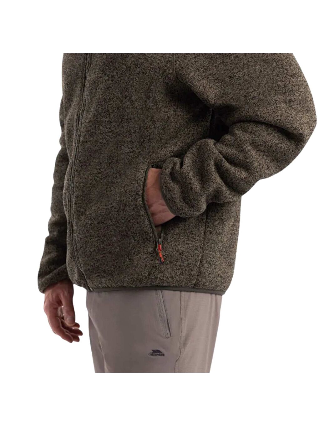 Haki Tableypipe At500 Erkek Polar Fermuarlı Sweatshirt-2