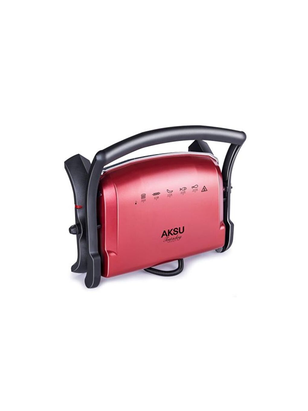 Aksu T28e Tostadoy Granit 1800W Izgara ve Tost Makinesi Kırmızı - 1