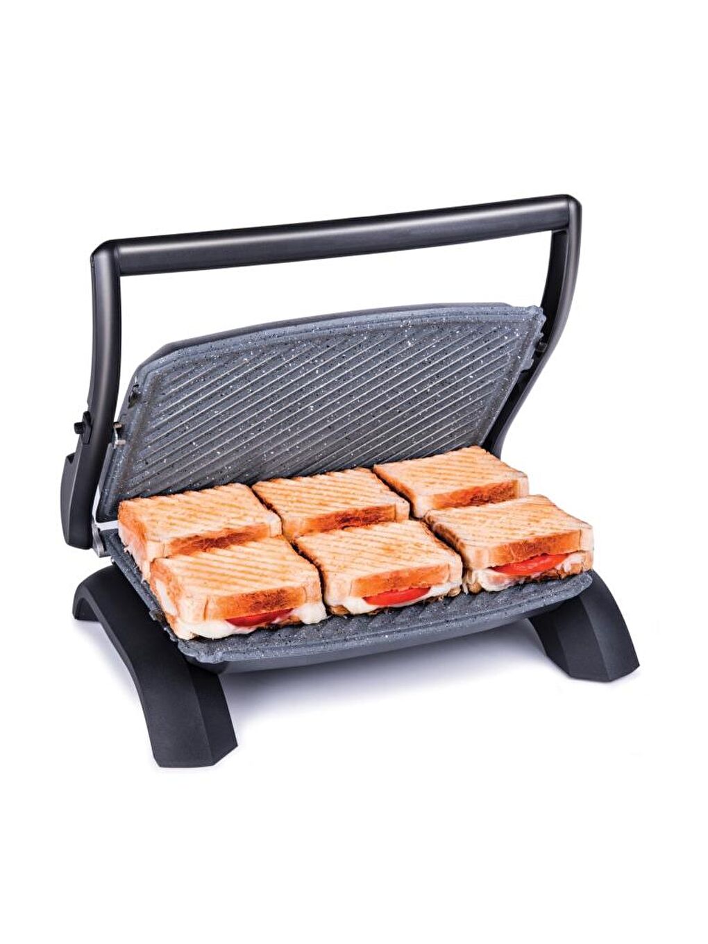 Aksu T28e Tostadoy Granit 1800W Izgara ve Tost Makinesi Kırmızı - 4