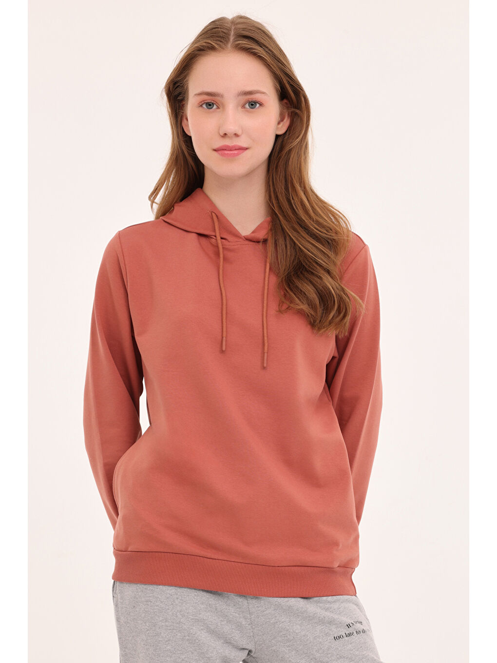 Kinetix Pembe WB HOODIE 17SN83 3PR Gül Kurusu Kadın Sweatshirt